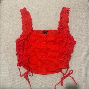 Nasty Gal Lace Up Top